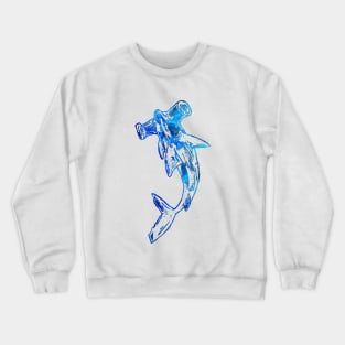 Blue Hammerhead Shark Crewneck Sweatshirt